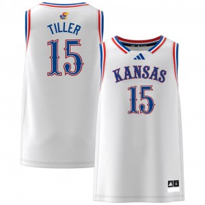 Men Bryson Tiller White Kansas Jayhawks #15 College Basketball Alumni Jerseys 805073-816