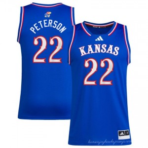 Men Darryn Peterson Royal Kansas Jayhawks #22 College Basketball Official Jerseys 241343-466