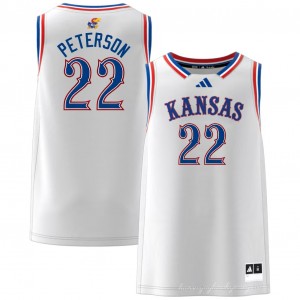 Men Darryn Peterson White Kansas Jayhawks #22 College Basketball NCAA Jerseys 852178-851