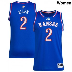 Women Corbin Allen Royal Kansas Jayhawks #2 College Basketball Stitched Jersey 835843-189