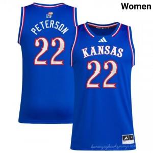 Womens Darryn Peterson Royal Kansas Jayhawks #22 College Basketball Official Jersey 429452-766