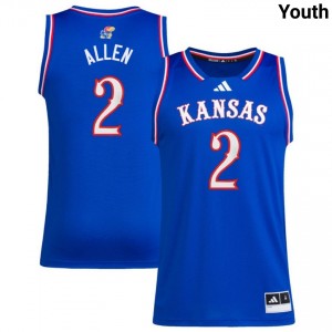 Youth Corbin Allen Royal Kansas Jayhawks #2 College Basketball Stitched Jersey 919660-541