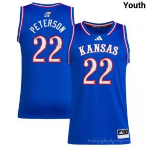 Youth Darryn Peterson Royal Kansas Jayhawks #22 College Basketball 2025 Jersey 880579-851