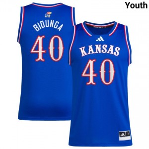 Youth Flory Bidunga Royal Kansas Jayhawks #40 College Basketball Replica Jerseys 494132-463