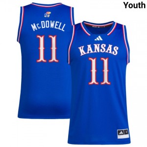 Youth Jamari McDowell Royal Kansas Jayhawks #11 College Basketball Limited Jerseys 371785-617